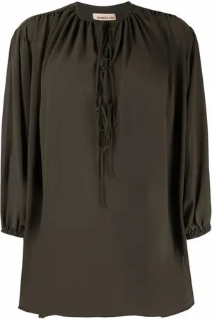 BLANCA Begonia Bluse mit Schleifenverschluss