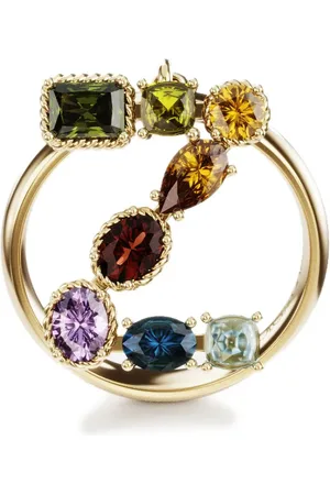 Dolce & Gabbana 18kt Rainbow Alphabet Z Gelbgoldring