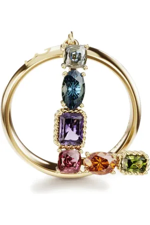 Dolce & Gabbana 18kt Rainbow Alphabet L Gelbgoldring