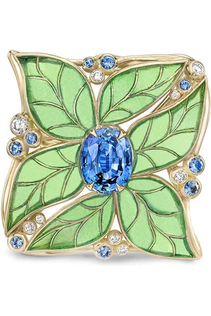 Pragnell 18kt Gelbgoldring mit Diamanten