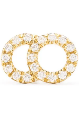 COURBET 18kt Gelbgoldohrring mit synthetischen Diamanten