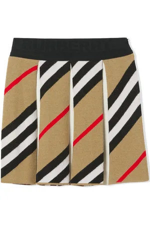 Burberry Faltenrock mit Streifendetail