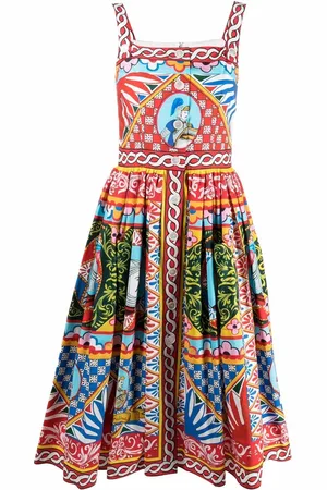 Dolce & Gabbana Midikleid mit Print