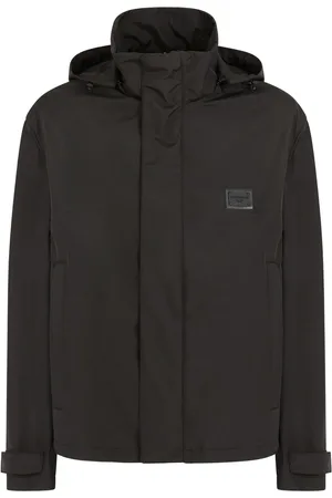 Dolce & Gabbana Kapuzenjacke mit Logo-Schild