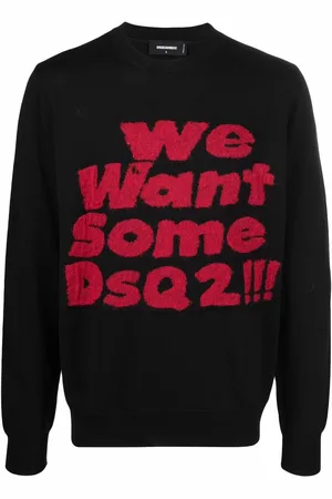 Dsquared2 Pullover mit "We Want Some Dsq2!!!"-Slogan