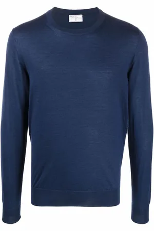 FEDELI Pullover mit rundem Ausschnitt