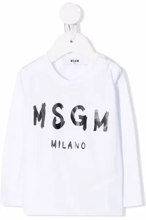 Msgm Langarmshirt mit Logo-Print