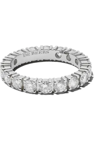 De Beers DB Classic Full Eternity Platinring mit Diamant