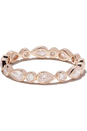 De Beers 18kt Petal Rotgoldring mit Diamant