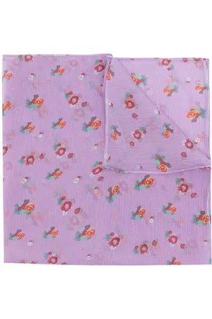 AMIR SLAMA Schal mit Blumen-Print