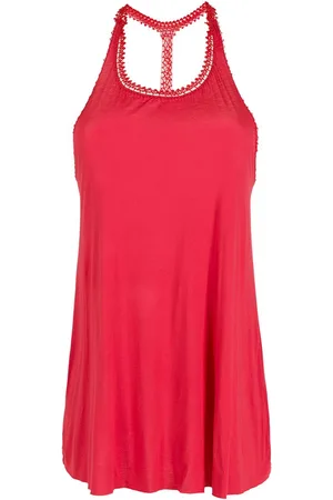 AMIR SLAMA Top mit Lochmusterdetails