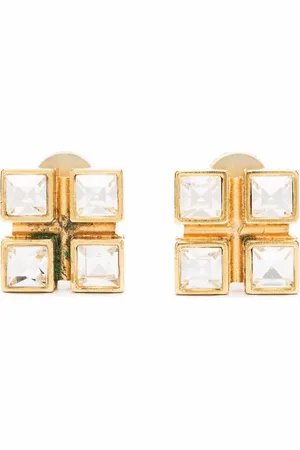 Saint Laurent 2010s Ohrclips mit Kristall