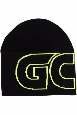 GCDS Strickmütze mit Logo-Print