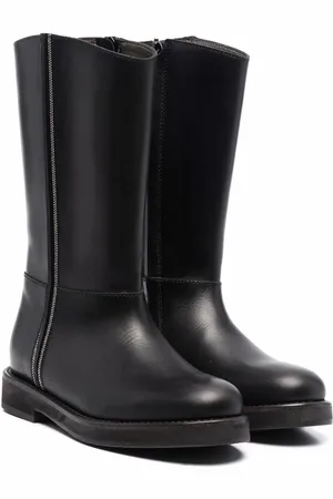 Brunello Cucinelli Hohe Stiefel mit Kettendetail