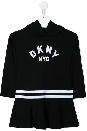 DKNY Kapuzenkleid mit Logo-Print