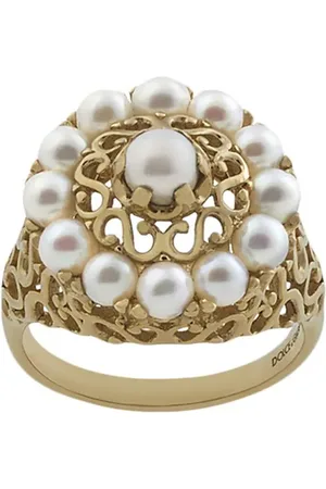 Dolce & Gabbana 18kt Gelbgoldring mit Perlen