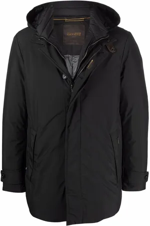 MOORER Kapuzenmantel im Layering-Look