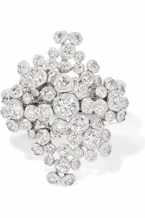 ANNOUSHKA 18kt Marguerite Weißgoldring mit Diamanten