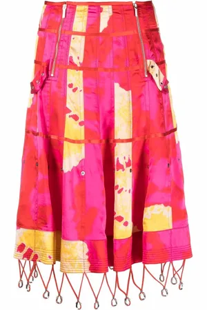 Dior 2003 Rock mit abstraktem Print