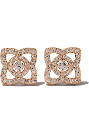 De Beers 18kt Enchanted Lotus Rotgoldohrstecker mit Diamant