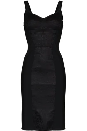 Dolce & Gabbana Jacquard-Midikleid mit Blumenmuster