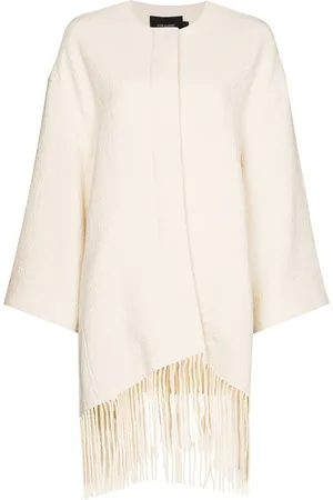 Low Classic Strukturiertes Cape mit Fransen