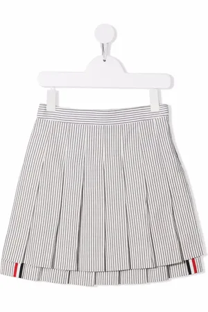 Thom Browne Faltenrock mit RWB-Streifen