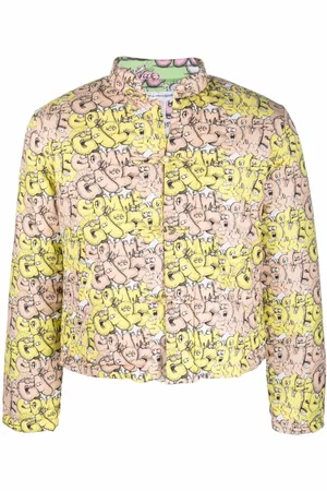 Comme des Garçons Gefütterte Jacke mit Logo-Print