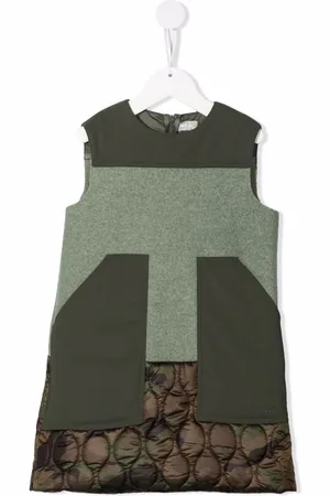 Il gufo Kleid mit Patchwork-Print