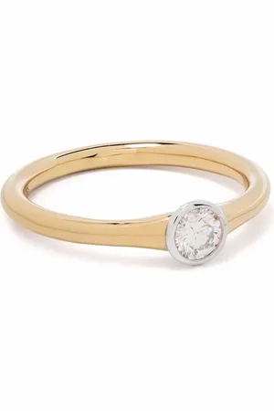 COURBET Origine Ring aus recyceltem 18kt Gelbgold mit synthetischem Diamant