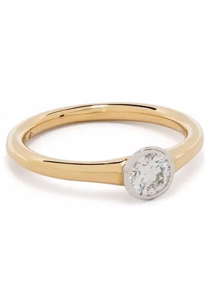COURBET Origine Ring aus recyceltem 18kt Gelbgold mit synthetischem Diamant