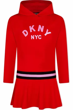 DKNY Kapuzenkleid mit Pailletten