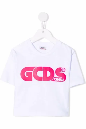GCDS Cropped-T-Shirt mit Logo-Print