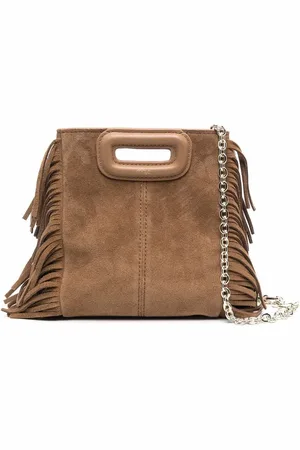 Maje Mini M Tote Bag mit Fransen