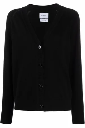 Barrie Kaschmircardigan mit gerippten Details