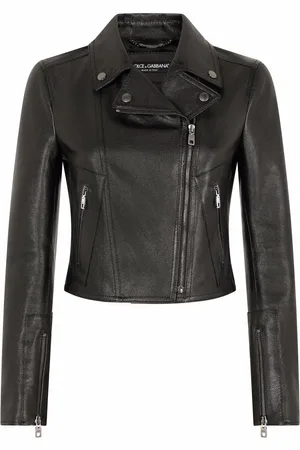 Dolce & Gabbana Lederjacke mit Reißverschluss