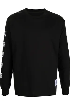 Fumito Ganryu Langarmshirt mit Logo-Patches