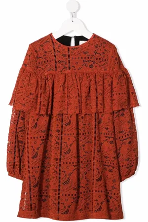 Le pandorine Kleid mit Spitzenmuster