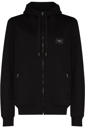 Dolce & Gabbana Kapuzenjacke mit Logo-Schild
