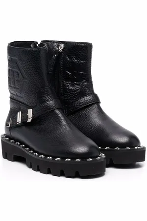 Philipp Plein Bikerstiefel mit Monogramm