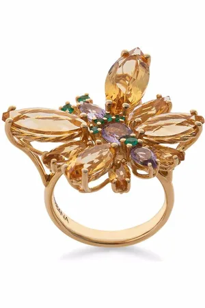 Dolce & Gabbana 18kt Gelbgoldring mit Schmucksteinen