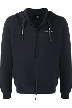 Armani Exchange Kapuzenjacke mit Logo-Print