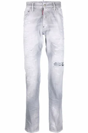 Dsquared2 Halbhohe Jeans im Distressed-Look