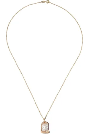 Bleue Burnham 9kt Rose Gelbgoldhalskette mit Anhänger