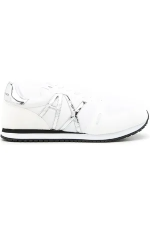 Armani Exchange Sneakers mit Metallic-Logo