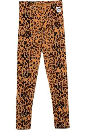 Mini Rodini Leggings mit Leoparden-Print