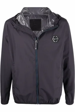 Philipp Plein Windbreaker mit Logo-Patch