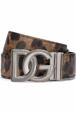 Dolce & Gabbana Wendbarer Gürtel mit Leoparden-Print
