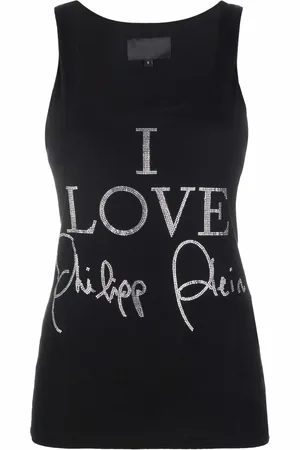 Philipp Plein Kristallverziertes Top