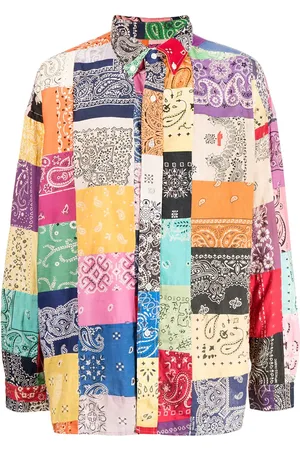 READYMADE Hemd im Patchwork-Design